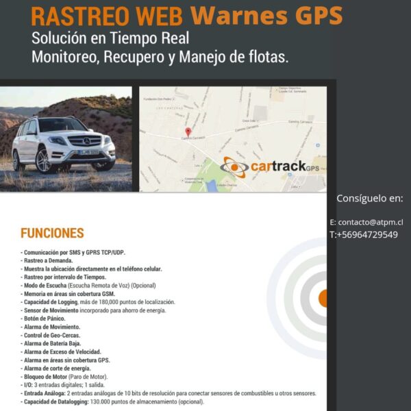 GPS Tracker ATPM (instalación valor $35.000 IVA incl.)